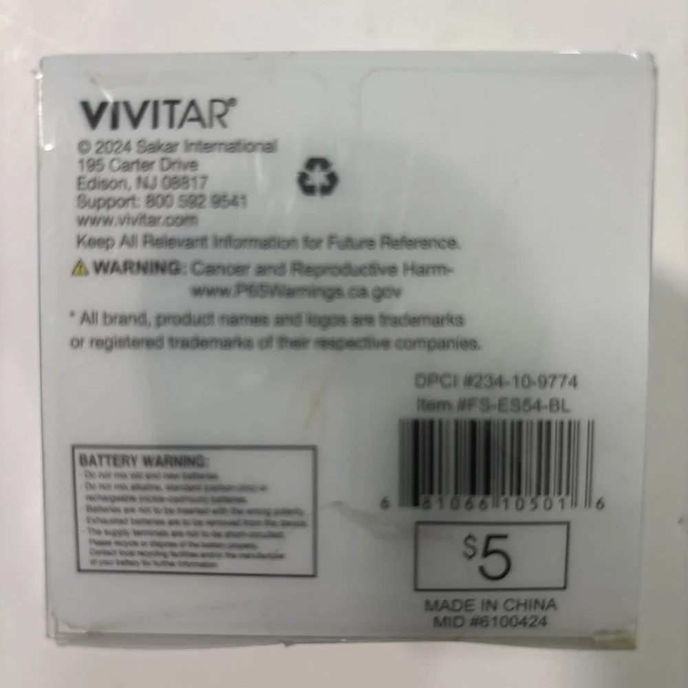Vivitar Fabric Shaver Lint Fuzz Remover Portable 3-AAA Bat. Operated Blue NIB